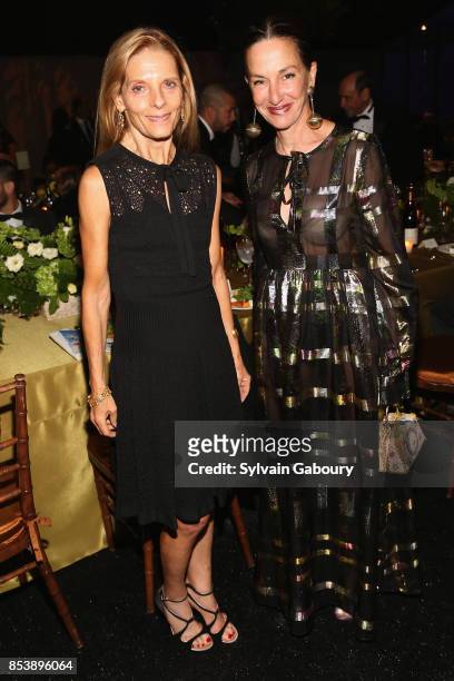 Sandra Brant and Cynthia Rowley attend Metropolitan Opera Opening Night Gala at Lincoln Center on September 25, 2017 in New York City.