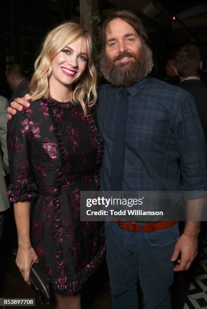 January Jones and Will Forte attend the FOX Fall Party at Catch LA on September 25, 2017 in West Hollywood, California.