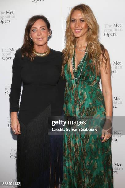 Ofira Sandberg and Camilla Olsson attend Metropolitan Opera Opening Night Gala at Lincoln Center on September 25, 2017 in New York City.