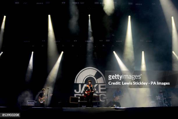 Jake Bugg performs during day three of Leeds Festival in Bramham Park, Leeds.
