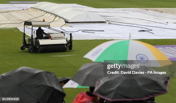 Rain abandons play at the Royal London One Day International at the Bristol County Ground, Bristol.