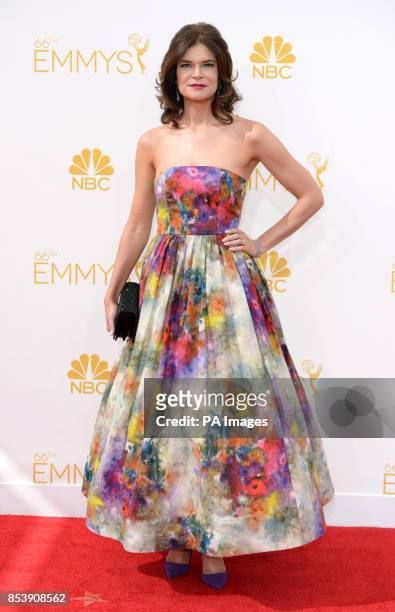 Betsy Brandt arriving at the EMMY Awards 2014 at the Nokia Theatre in Los Angeles, USA.
