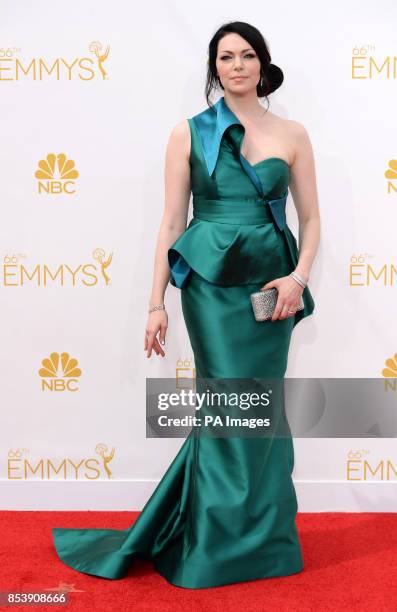 Laura Prepon arriving at the EMMY Awards 2014 at the Nokia Theatre in Los Angeles, USA.