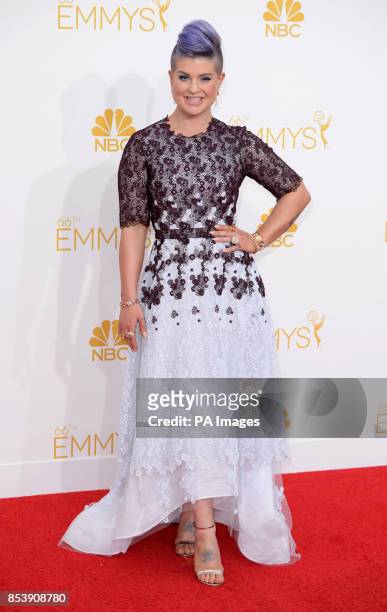 Kelly Osbourne arriving at the EMMY Awards 2014 at the Nokia Theatre in Los Angeles, USA.