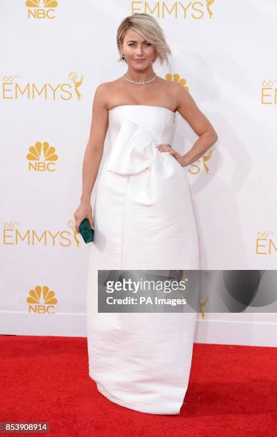 Julianne Hough arriving at the EMMY Awards 2014 at the Nokia Theatre in Los Angeles, USA.