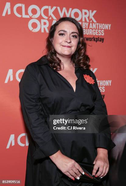 Director Alexandra Spencer-Jones attends the Off-Broadway opening night of 'A Clockwork Orange' at New World Stages on September 25, 2017 in New York...