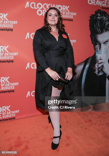 Director Alexandra Spencer-Jones attends the Off-Broadway opening night of 'A Clockwork Orange' at New World Stages on September 25, 2017 in New York...