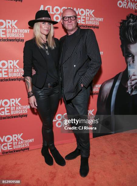 Bernice Scott and Glenn Gregory attend the Off-Broadway opening night of 'A Clockwork Orange' at New World Stages on September 25, 2017 in New York...