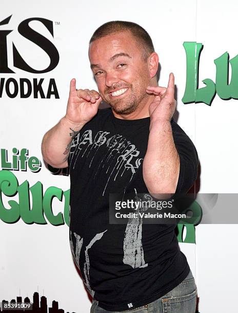 Personality Jason "Wee Man" arrives at the premiere and DVD release party for "The Life of Lucky Cucumber" at the Mann Chinese Theater on March 11,...