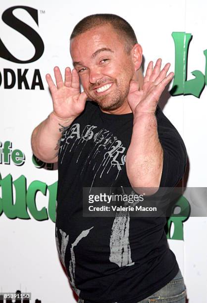 Personality Jason "Wee Man" arrives at the premiere and DVD release party for "The Life of Lucky Cucumber" at the Mann Chinese Theater on March 11,...