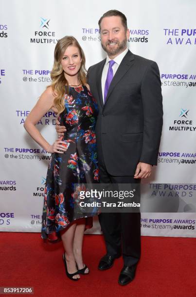 Ashley Jenkins and Burnie Burns attend The Purpose Awards at The Conga Room at L.A. Live on September 25, 2017 in Los Angeles, California.