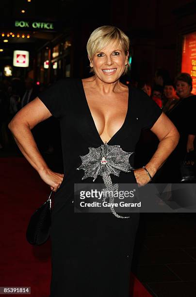 Susie Elelman attends the Sydney opening night of the new stage production of "Guys And Dolls" at the Capitol Theatre on March 12, 2009 in Sydney,...