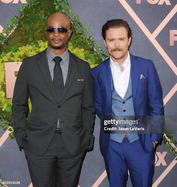 Actors Damon Wayans and Clayne Crawford attend the FOX Fall Party at Catch LA on September 25, 2017 in West Hollywood, California.