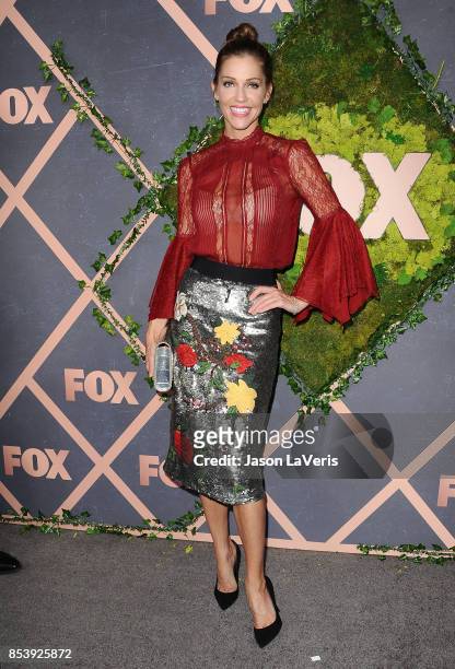 Actress Tricia Helfer attends the FOX Fall Party at Catch LA on September 25, 2017 in West Hollywood, California.