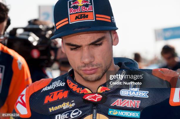 Miguel Oliveira Red Bull Ktm Ajo Ktm during of race day of the Gran Premio Movistar de Aragon, Circuit of Motorland, Alcañiz, Spain. Sunday, 24th...