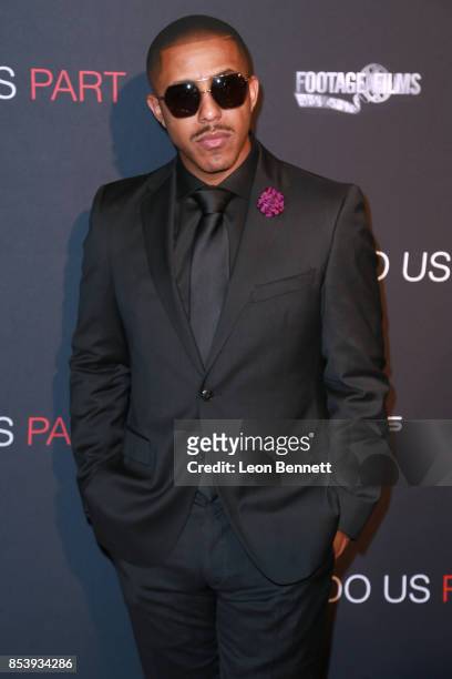 Actor Marques Houston attends the premiere of Novus Content's "Til Death Do Us Part" at The Grove on September 25, 2017 in Los Angeles, California.