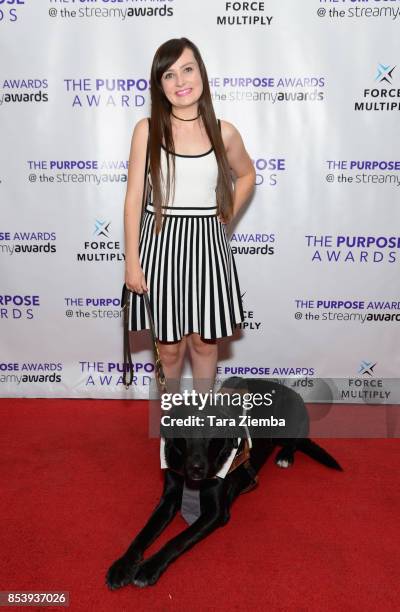 Youtuber and motivational speaker Molly Burke attends The Purpose Awards at The Conga Room at L.A. Live on September 25, 2017 in Los Angeles,...