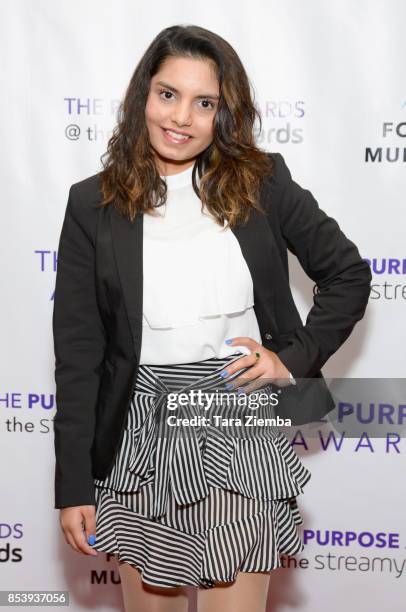 Singer/songwriter Shannon K attends The Purpose Awards at The Conga Room at L.A. Live on September 25, 2017 in Los Angeles, California.