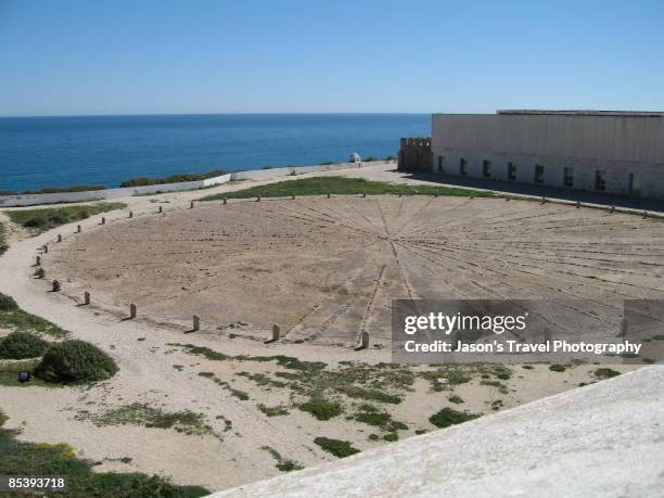 compass rose, elevated view - sagres ストックフォトと画像