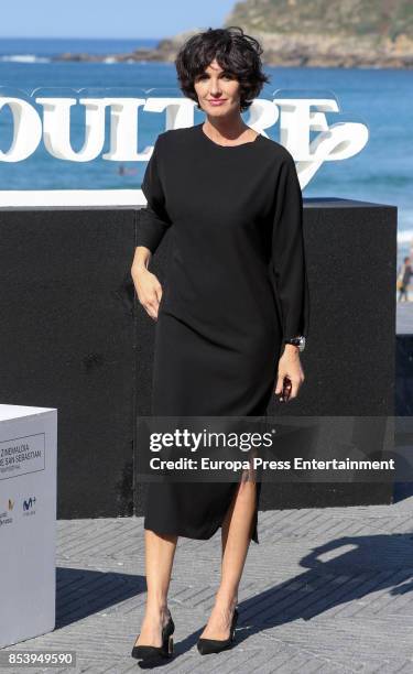 Spanish actress Paz Vega attends the Jaeger-LeCoultre 'Latin Cinema Award' photocall at the Kursaal Palace on September 23, 2017 in San Sebastian,...