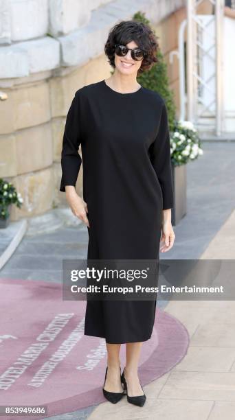 Spanish actress Paz Vega attends the Jaeger-LeCoultre 'Latin Cinema Award' photocall at the Kursaal Palace on September 23, 2017 in San Sebastian,...