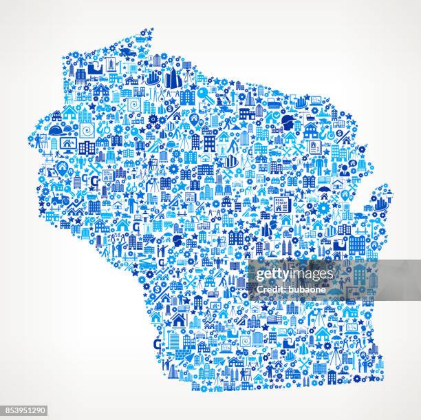 wisconsin construction industry vector icon pattern - sledge hammer through wall stock illustrations