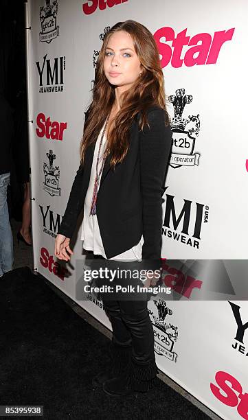 Daveigh Chase arrives to the Star Magazine Celebration of the Young Hollywood Issue at Apple Lounge in West Hollywood, CA on March 11, 2009.