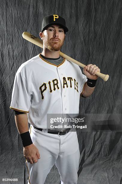 Ryan Doumit of the Pittsburgh Pirates poses during photo day at the Pirates spring training complex on February 22, 2009 in Bradenton, Florida.