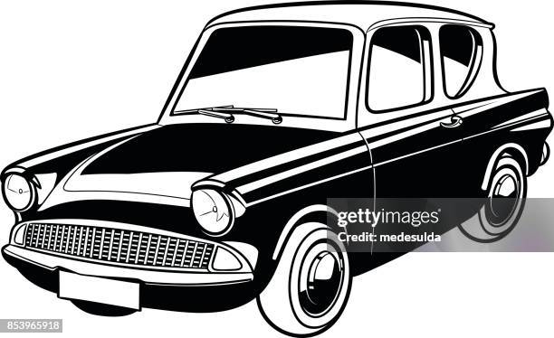 car - 1960 stock illustrations