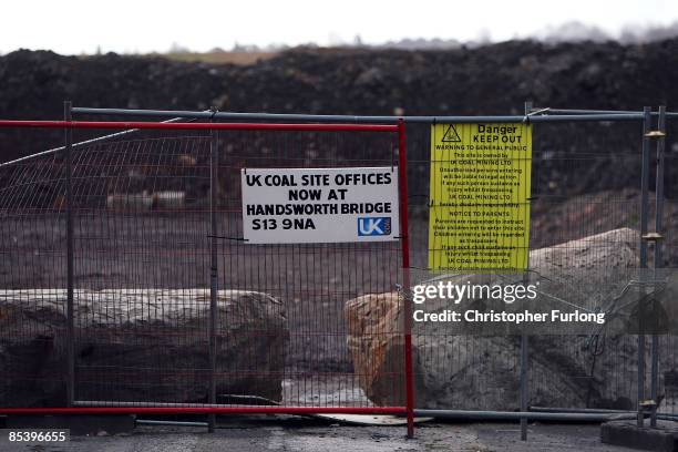 The road leading to the former Orgreave coking plant and open cast coal mine where battles with police erupted 25 years ago during the miners strike,...