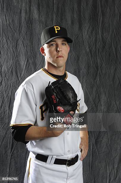Paul Maholm of the Pittsburgh Pirates poses during photo day at the Pirates spring training complex on February 22, 2009 in Bradenton, Florida.