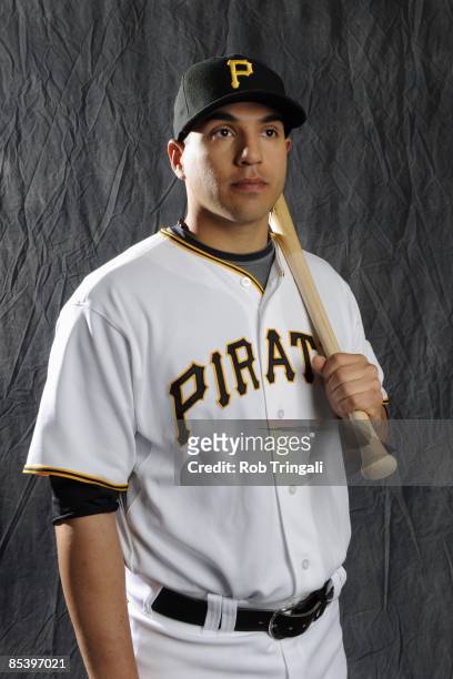 Jason Jaramillo of the Pittsburgh Pirates poses during photo day at the Pirates spring training complex on February 22, 2009 in Bradenton, Florida.