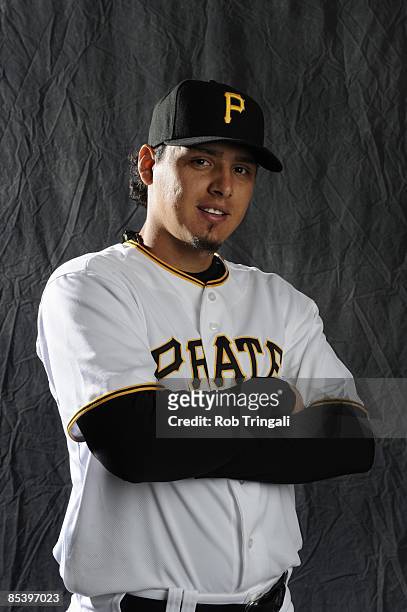 Luis Cruz of the Pittsburgh Pirates poses during photo day at the Pirates spring training complex on February 22, 2009 in Bradenton, Florida.