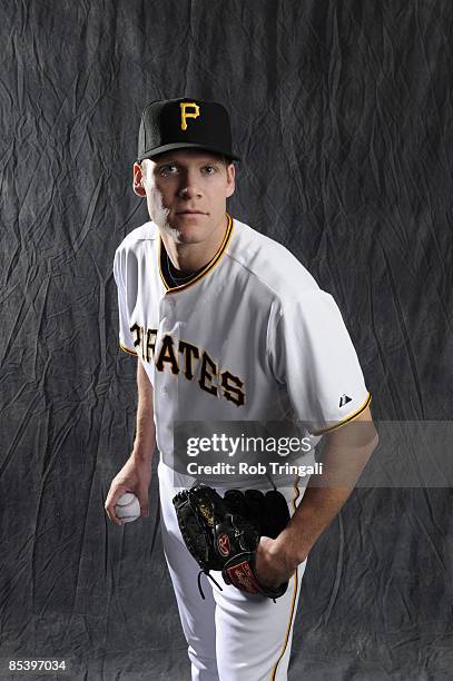 Jeff Sues of the Pittsburgh Pirates poses during photo day at the Pirates spring training complex on February 22, 2009 in Bradenton, Florida.