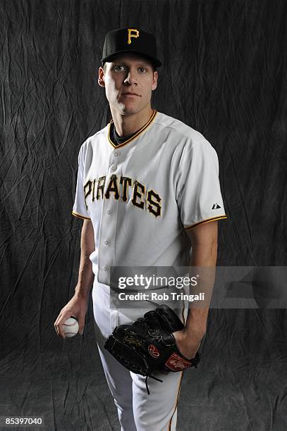 Jeff Sues of the Pittsburgh Pirates poses during photo day at the Pirates spring training complex on February 22, 2009 in Bradenton, Florida.