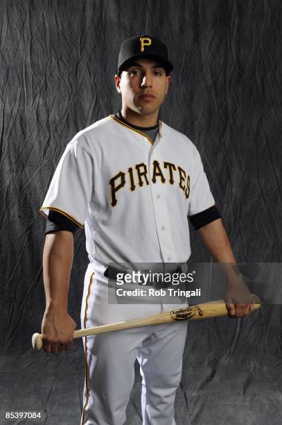 Jason Jaramillo of the Pittsburgh Pirates poses during photo day at the Pirates spring training complex on February 22, 2009 in Bradenton, Florida.