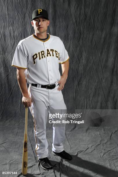 Steve Lerud of the Pittsburgh Pirates poses during photo day at the Pirates spring training complex on February 22, 2009 in Bradenton, Florida.