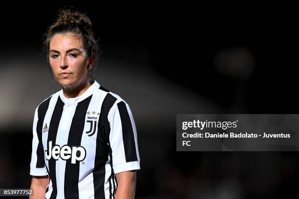 Katie Leigh Zelem during a friendly match between Juventus Women and FC Internazionale Women on September 22, 2017 in Vinovo, Italy.