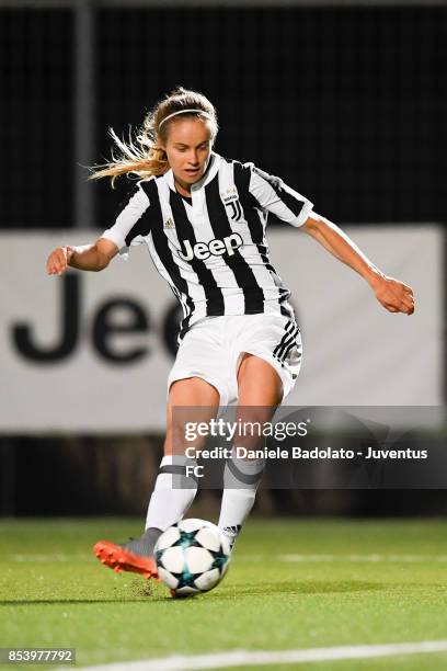 Kathrin Elizabeth Rood during a friendly match between Juventus Women and FC Internazionale Women on September 22, 2017 in Vinovo, Italy.