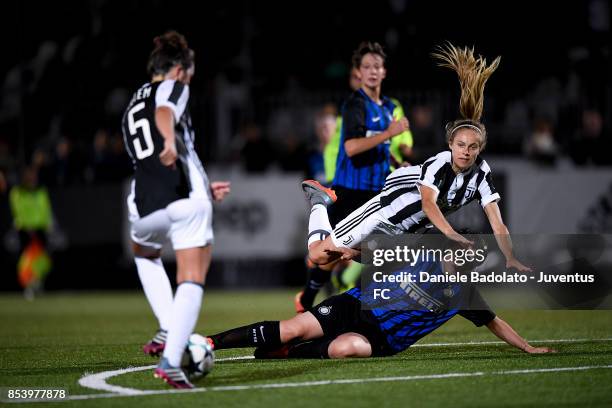 Kathrin Elizabeth Rood during a friendly match between Juventus Women and FC Internazionale Women on September 22, 2017 in Vinovo, Italy.