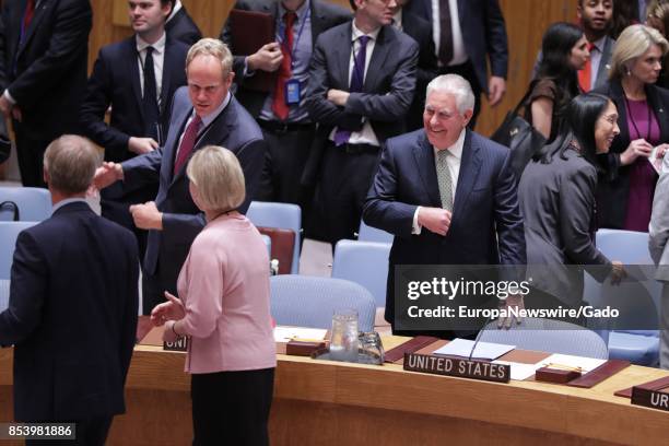 Rex Tillerson, Secretary of State of the United States of America, at Security Council's meeting on non-proliferation of weapons of mass destruction...