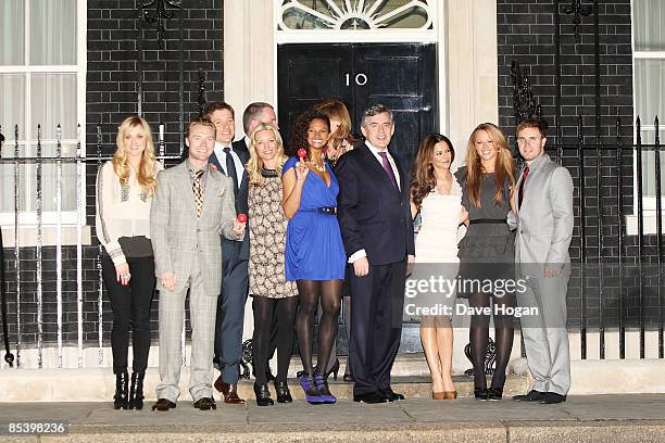 Gordon Brown, Sarah Brown, Fearne Cotton, Cheryl Cole, Ronan Keating, Chris Moyles, Gary Barlow, Kimberley Walsh, Ben Shepherd and Alysha Dixon...