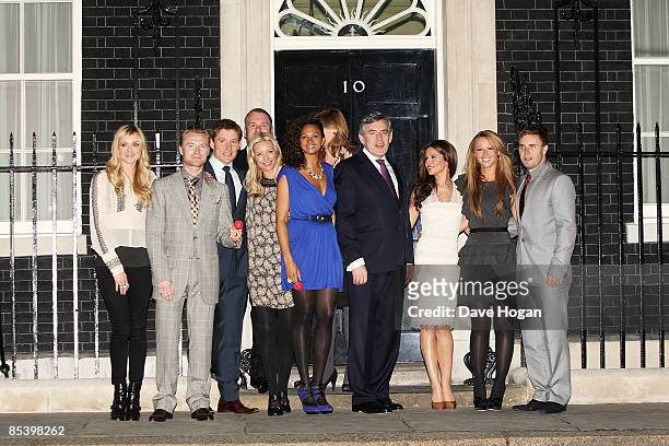 Gordon Brown, Sarah Brown, Fearne Cotton, Cheryl Cole, Ronan Keating, Chris Moyles, Gary Barlow, Kimberley Walsh, Ben Shepherd and Alysha Dixon...