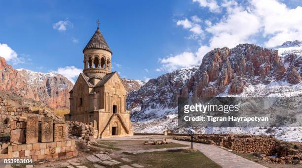 noravank monastery, yeghegnadzor, armenia - armenia stockfoto's en -beelden