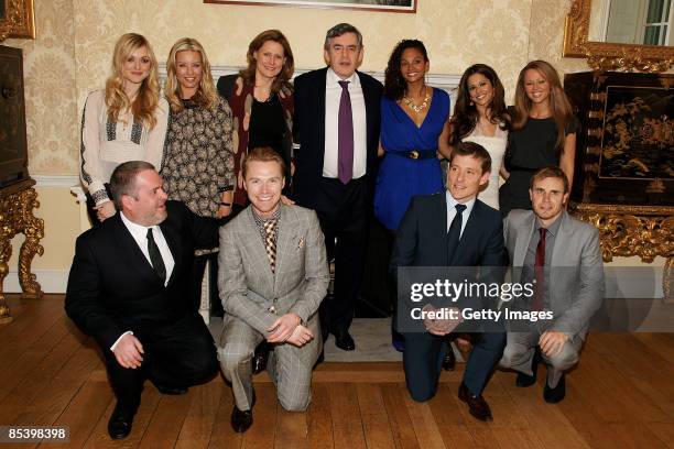 Gordon Brown, Sarah Brown, Fearne Cotton, Cheryl Cole, Ronan Keating, Chris Moyles, Gary Barlow, Kimberley Walsh, Ben Shepherd and Alysha Dixon...