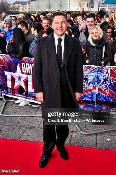 David Walliams arrives at the Welsh auditions for the ITV programme Britain's Got Talent at the Millenniumm Centre, Cardiff.