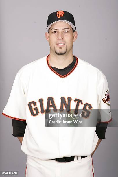 Jonathan Sanchez of the San Francisco Giants poses during Photo Day on Monday, February 23, 2009 at Scottsdale Stadium in Scottsdale, Arizona.