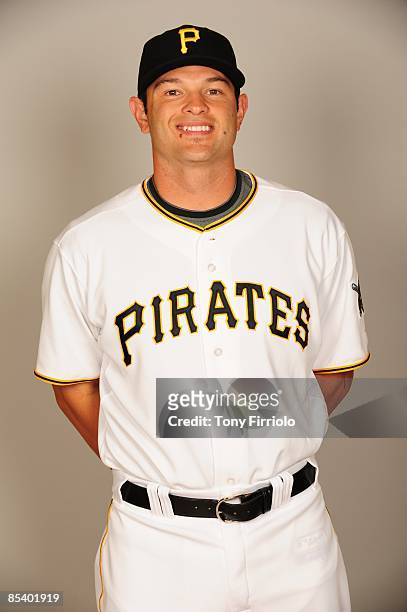 Freddy Sanchez of the Pittsburgh Pirates poses during Photo Day on Sunday, February 22, 2009 at McKechnie Park in Bradenton, Florida.