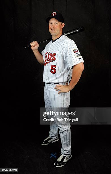 Michael Cuddyer of the Minnesota Twins poses during photo day at the Twins spring training complex on February 23, 2008 in Fort Myers, Florida.