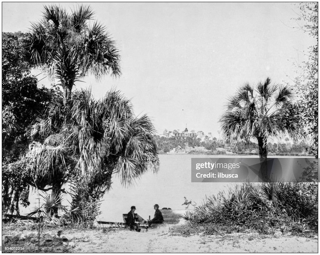 Antieke foto's werelds beroemde bezienswaardigheden: Indian River, Florida